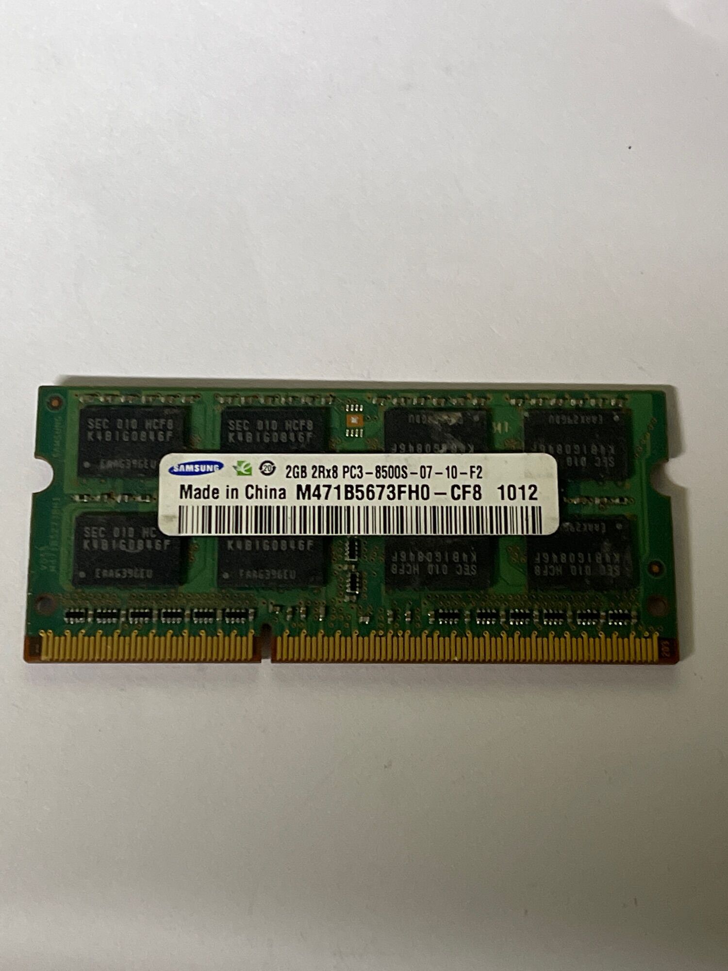 RAM Laptop 2Gb DDR3 cũ tháo máy Bus 8500s