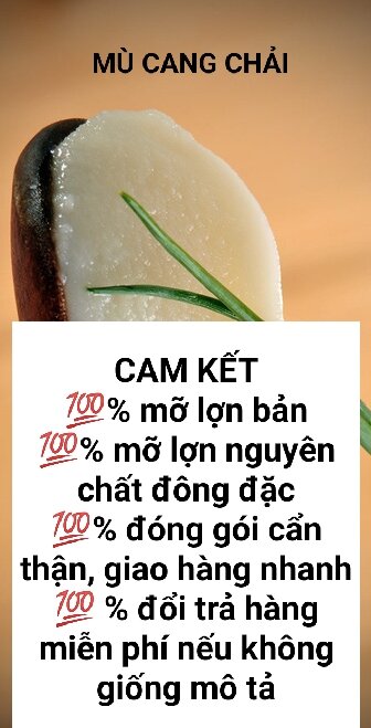 Mỡ lợn bản Mông không tăng trọng chai 800ml