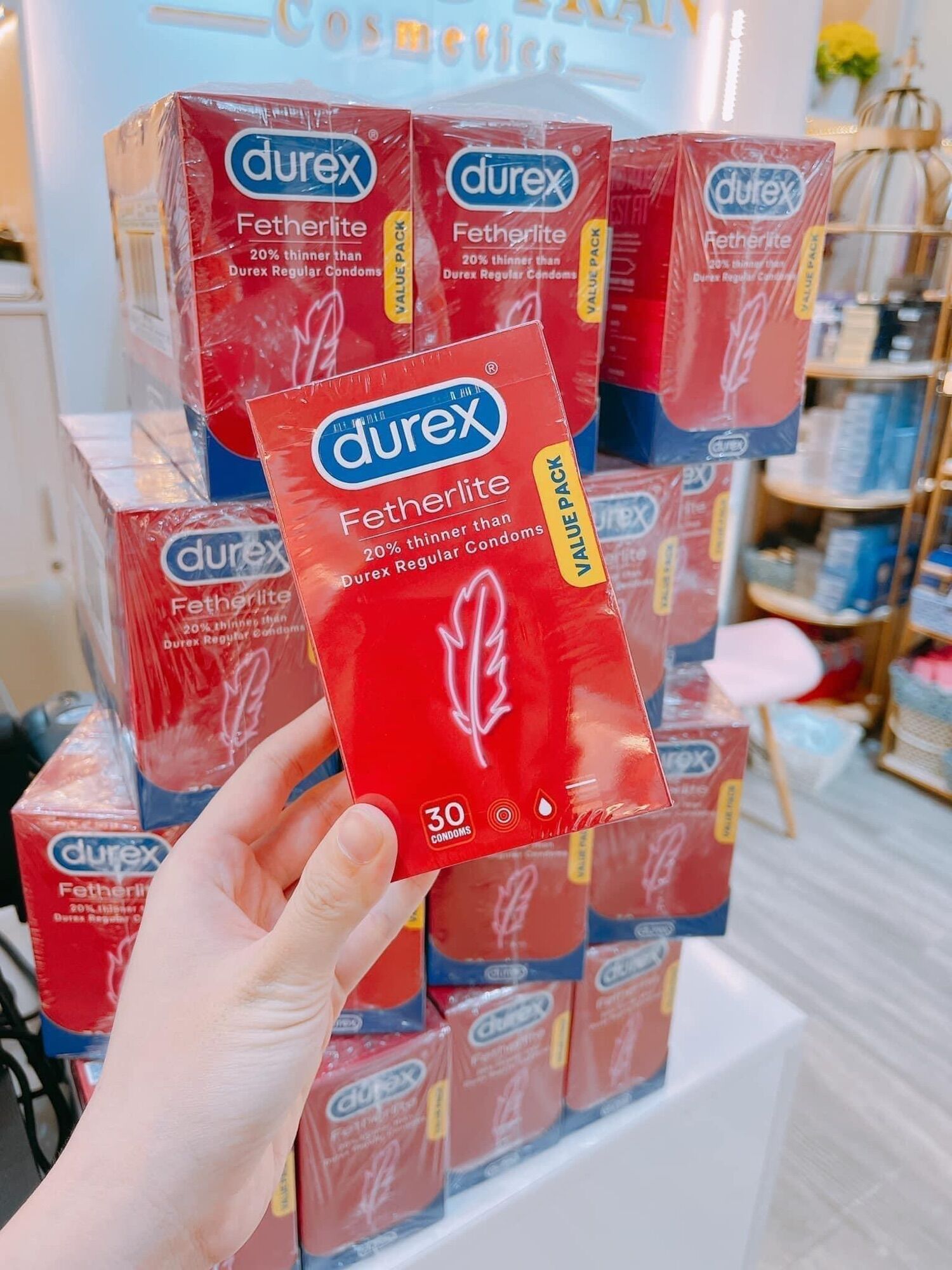 Bao cao su Durex Fetherlite siêu mỏng mẫu mới nhất