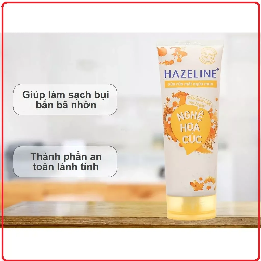 SỮA RỬA MẶT HAZELINE TUÝP 100g