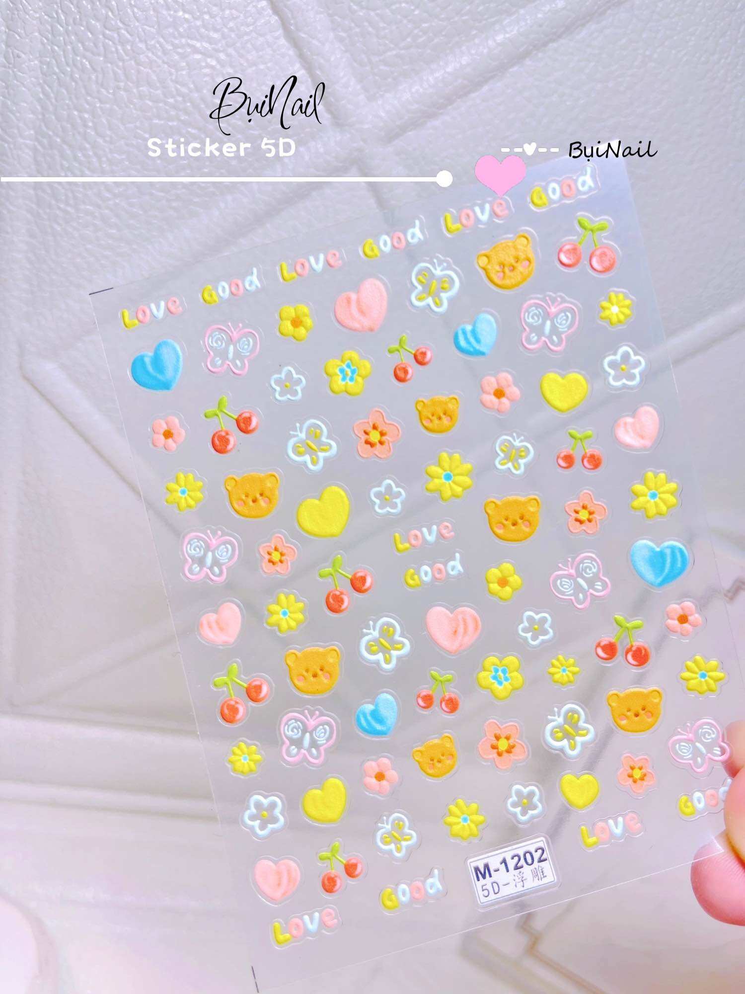 STICKER NỔI 5D MẪU MỚI