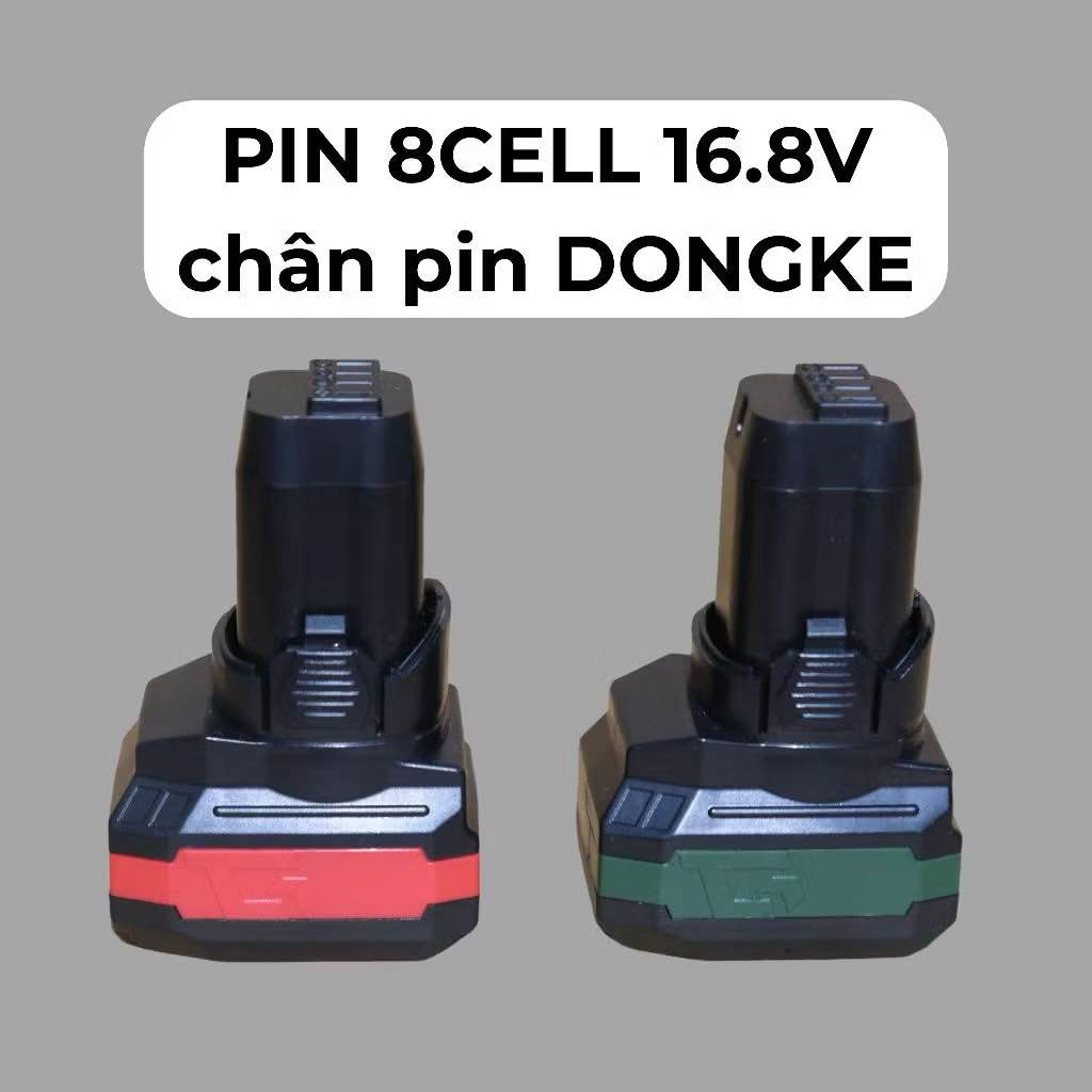  Pin máy khoan máy vít 16.8V 8cell dung lượng cao chân pin dongke chân pin phổ thông 