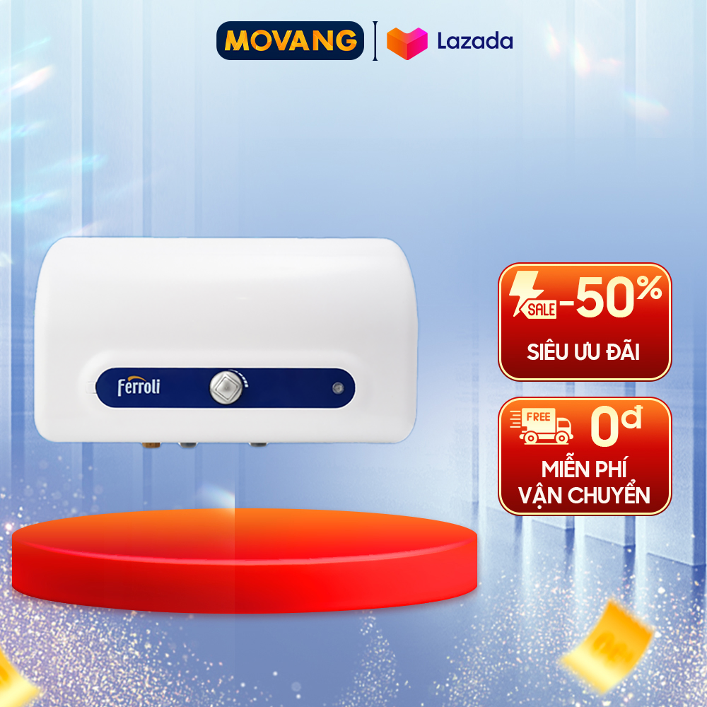[GIAO TẠI HCM] - Máy nước nóng Ferroli QQ EVO 20L TE -Dung tích bình chứa 20 lít Công suất 2500W