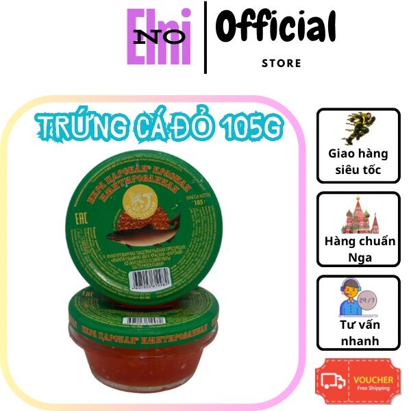 Trứng cá hồi đỏ 105g nk nga