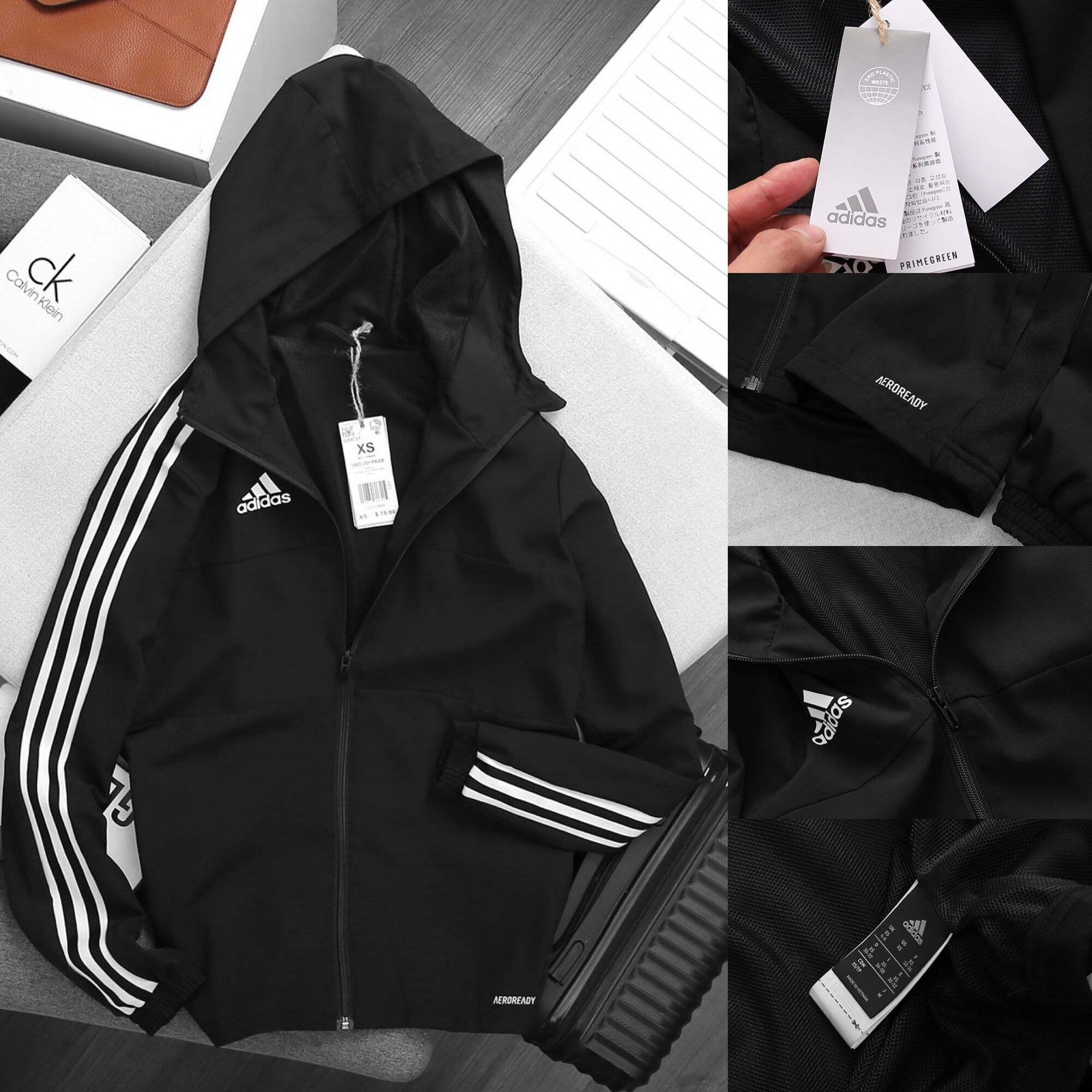[3-5/8 Hoàn Tiền 25%]Áo Khoác Adidass Track Jacket lót lưới chuẩn Auth