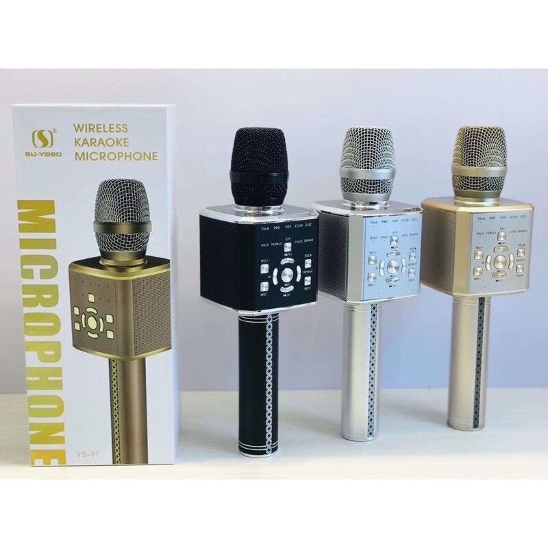 Mic Karaoke Bluetooth Cao Cấp YS-97 Cực Hay bảo hanh 1 năm
