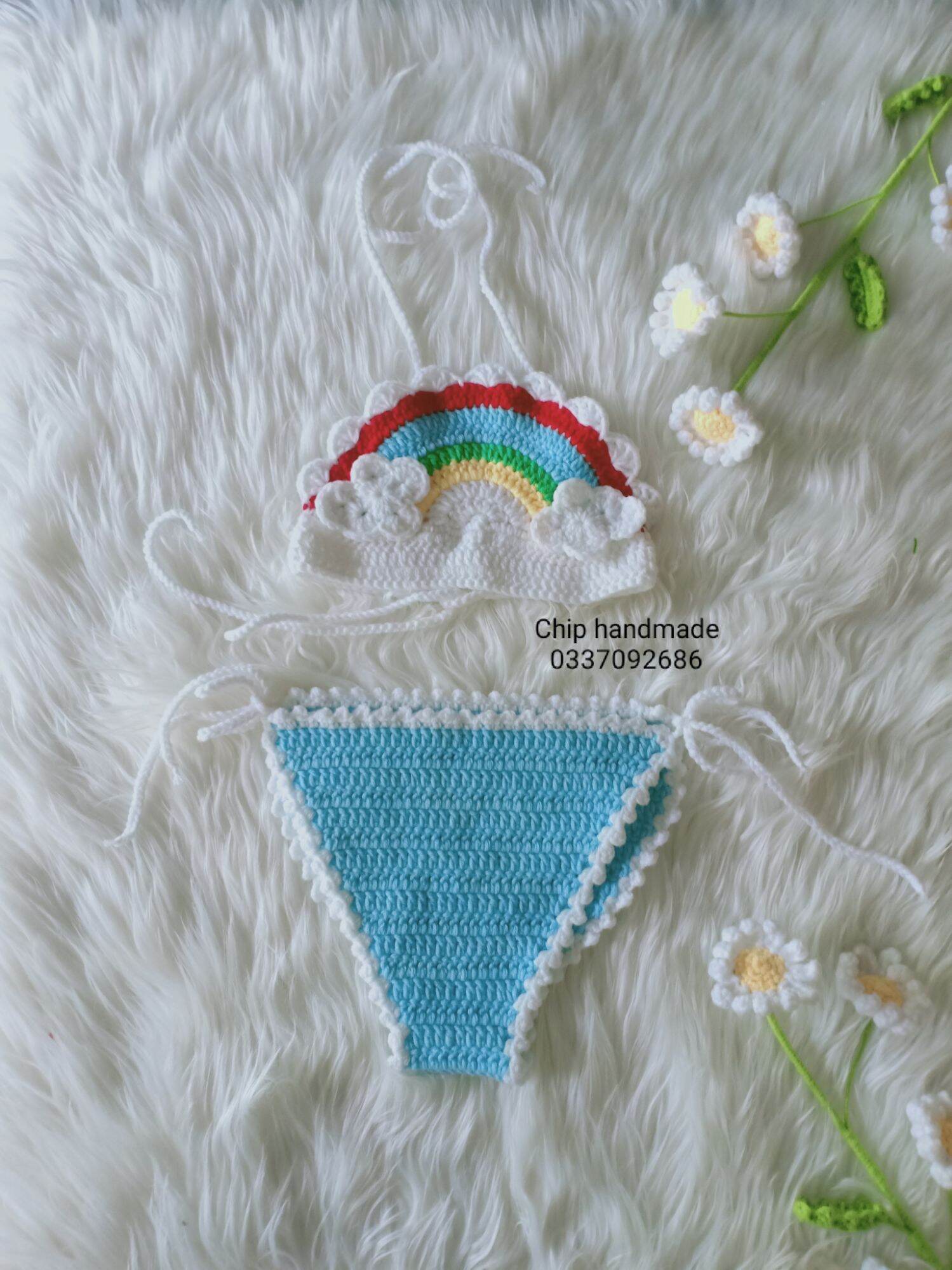 bikini len handmade cho bé