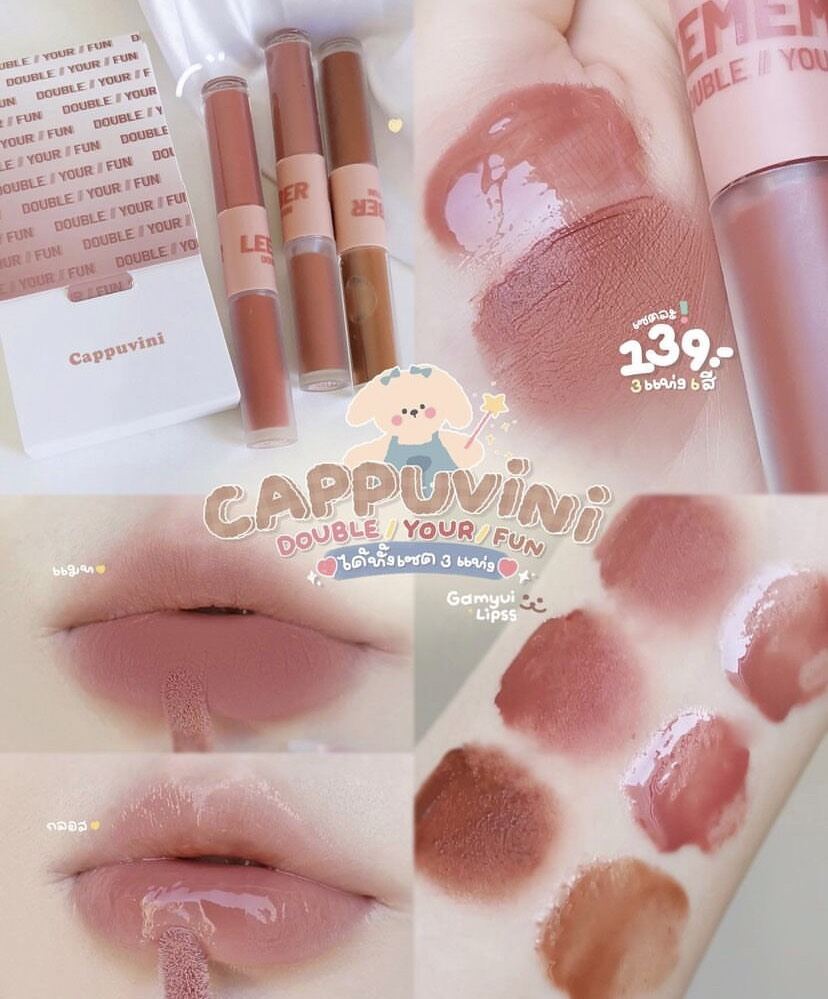SON CAPUVINI 2 ĐẦU [ MÀU 01 ]