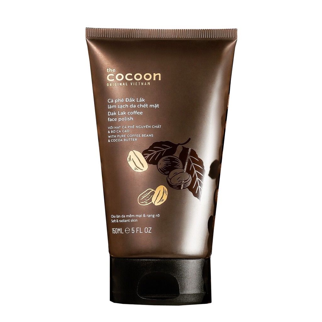 Cà phê Đắk Lắk làm sạch da chết mặt cocoon 150ml