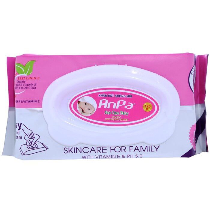 Khăn ướt cao cấp Anpa 125 miếng