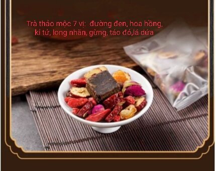 Trà Táo Đỏ Kỷ Tử Đường Nâu Hộp 500gr