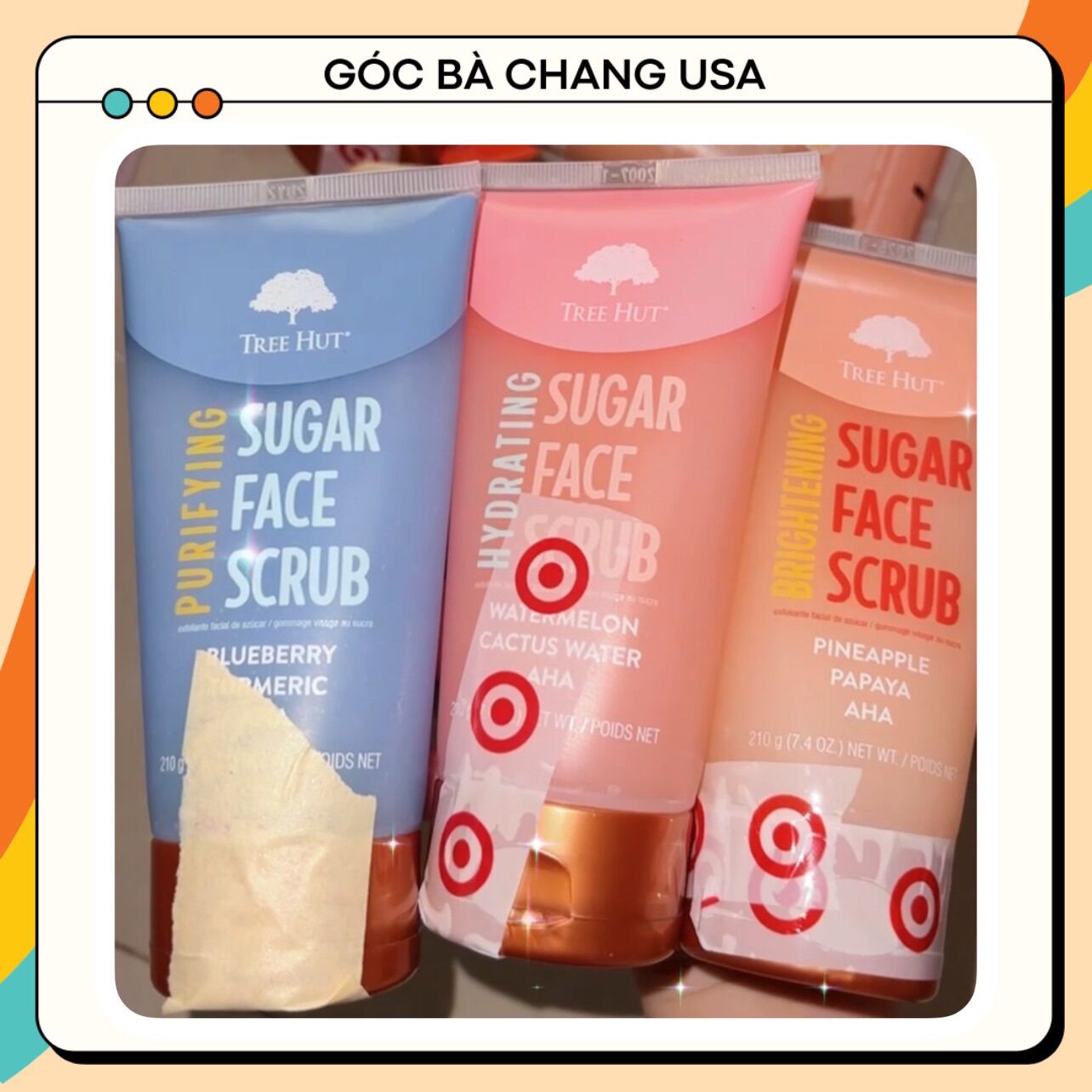 Kem tẩy tế bào chết da mặt tree hut - tree hut sugar face scrub 210gram