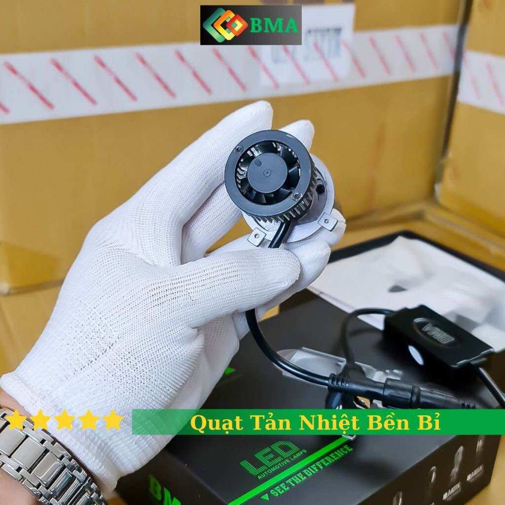 Đèn pha led bi cầu chống chói cao cấp BMA , led bma h4 3 chân