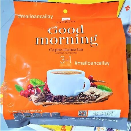 Cà phê sữa hoà tan “good morning” trần quang 480gr