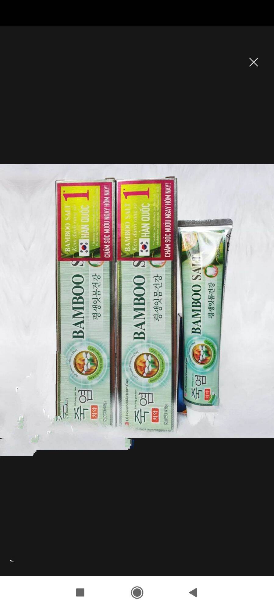 Kem đánh răng bamboo salt muối tre 140g