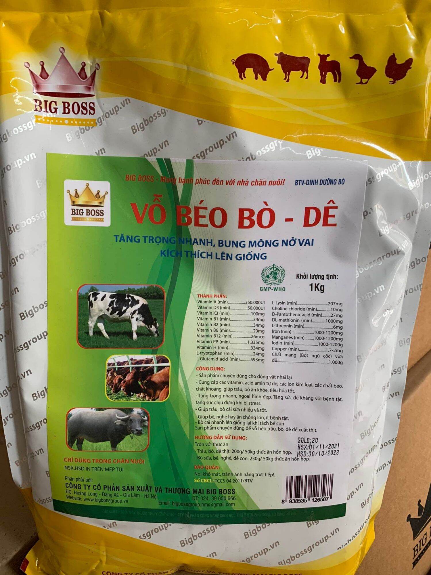VỖ BÉO BÒ DÊ TĂNG TRỌNG NHANH CHO GIA SÚC