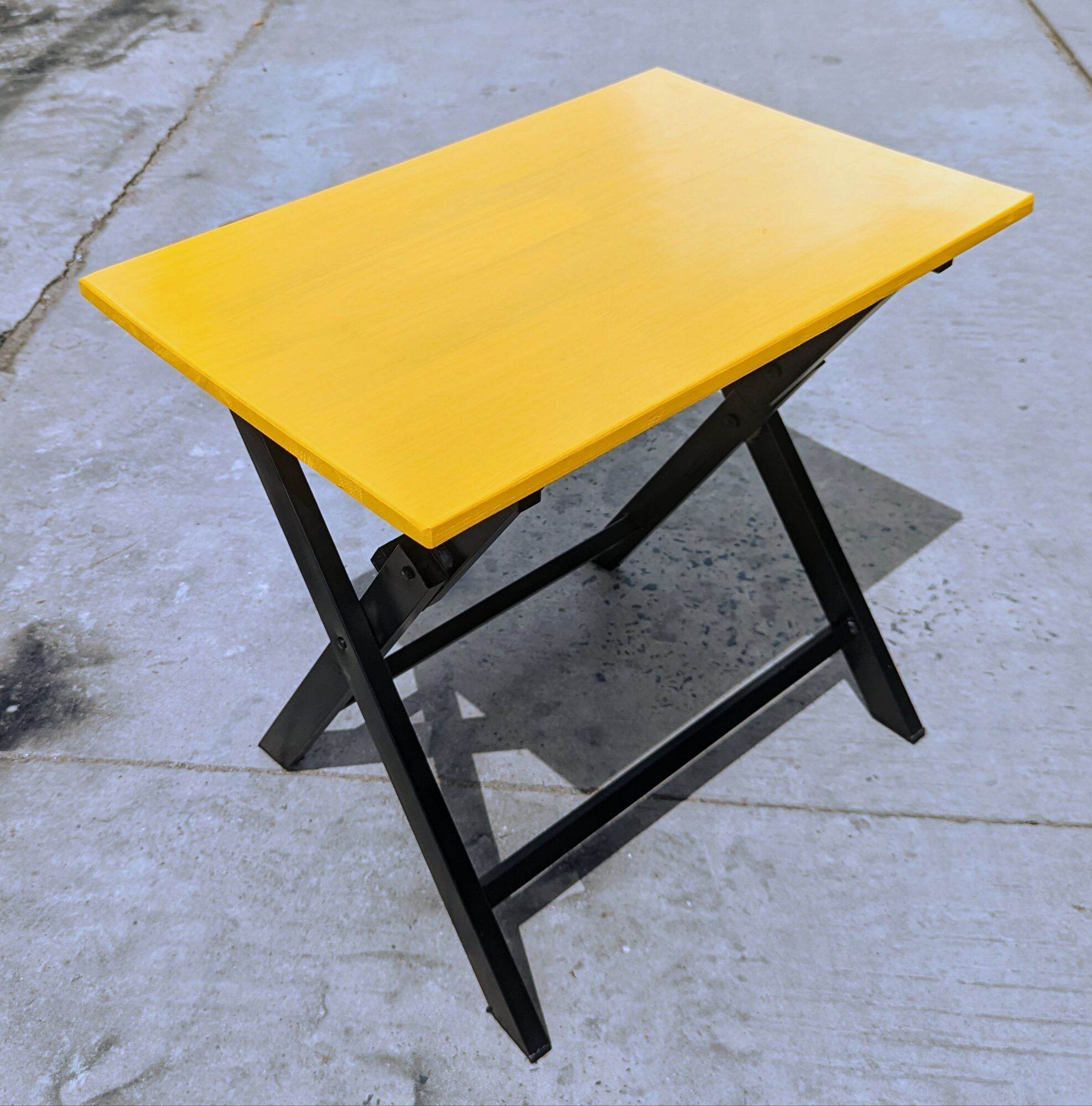 BÀN XẾP GỖ CAO SU CHÂN VUÔNG ( 40*60*52cm )