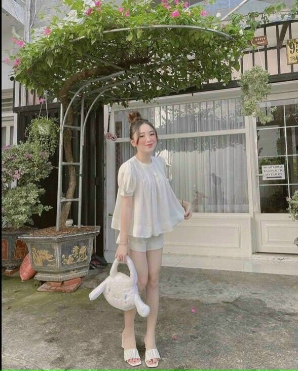 (SHOP TÁO ĐỎ BIGSIZE 50kg đến 90kg) set bộ áo banydoll xếp ly ngực