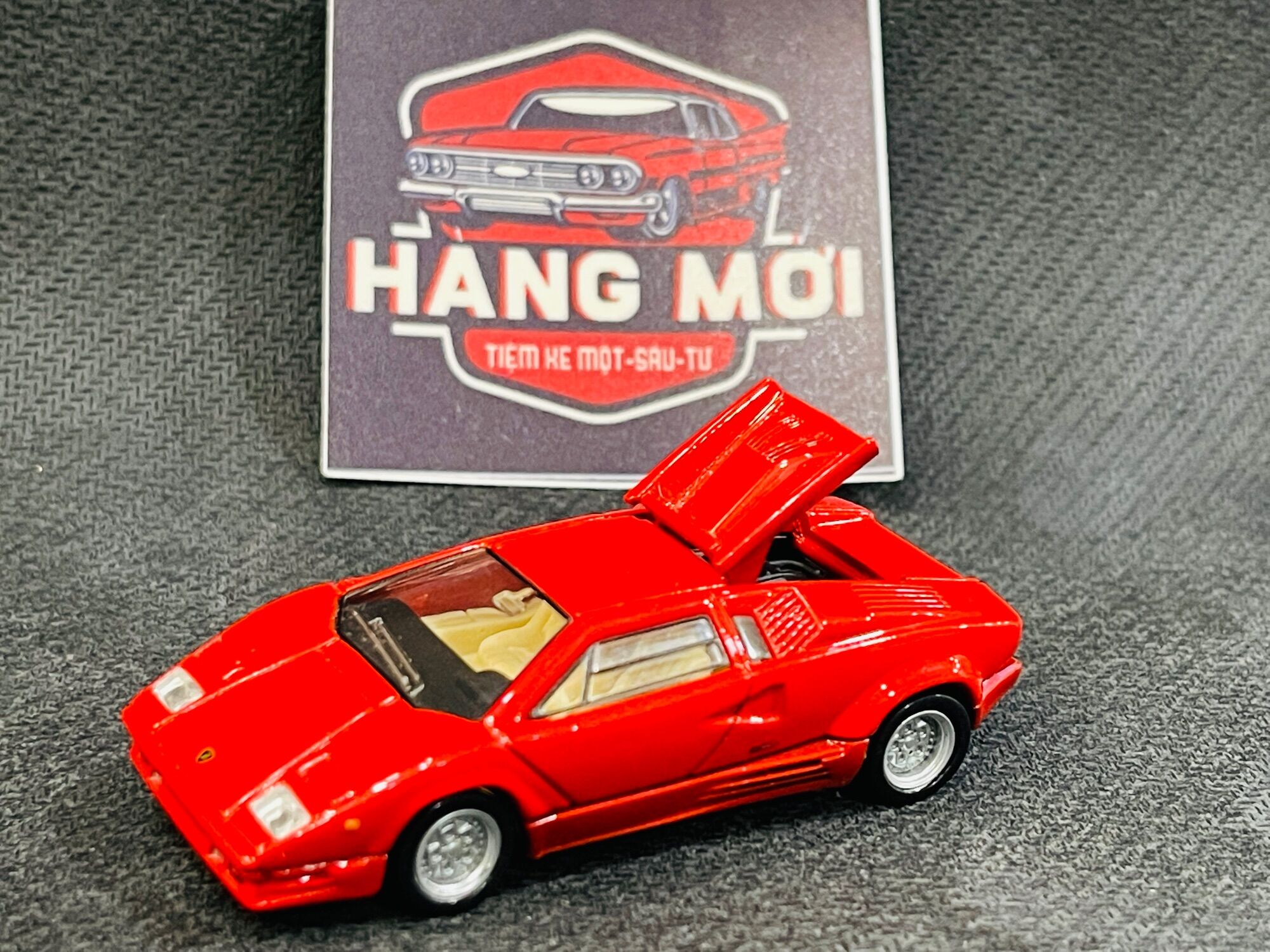 Hobby Store xe mô hình Tomica Premium Lamborghini Countach Đỏ ( Không Hộp) TL02