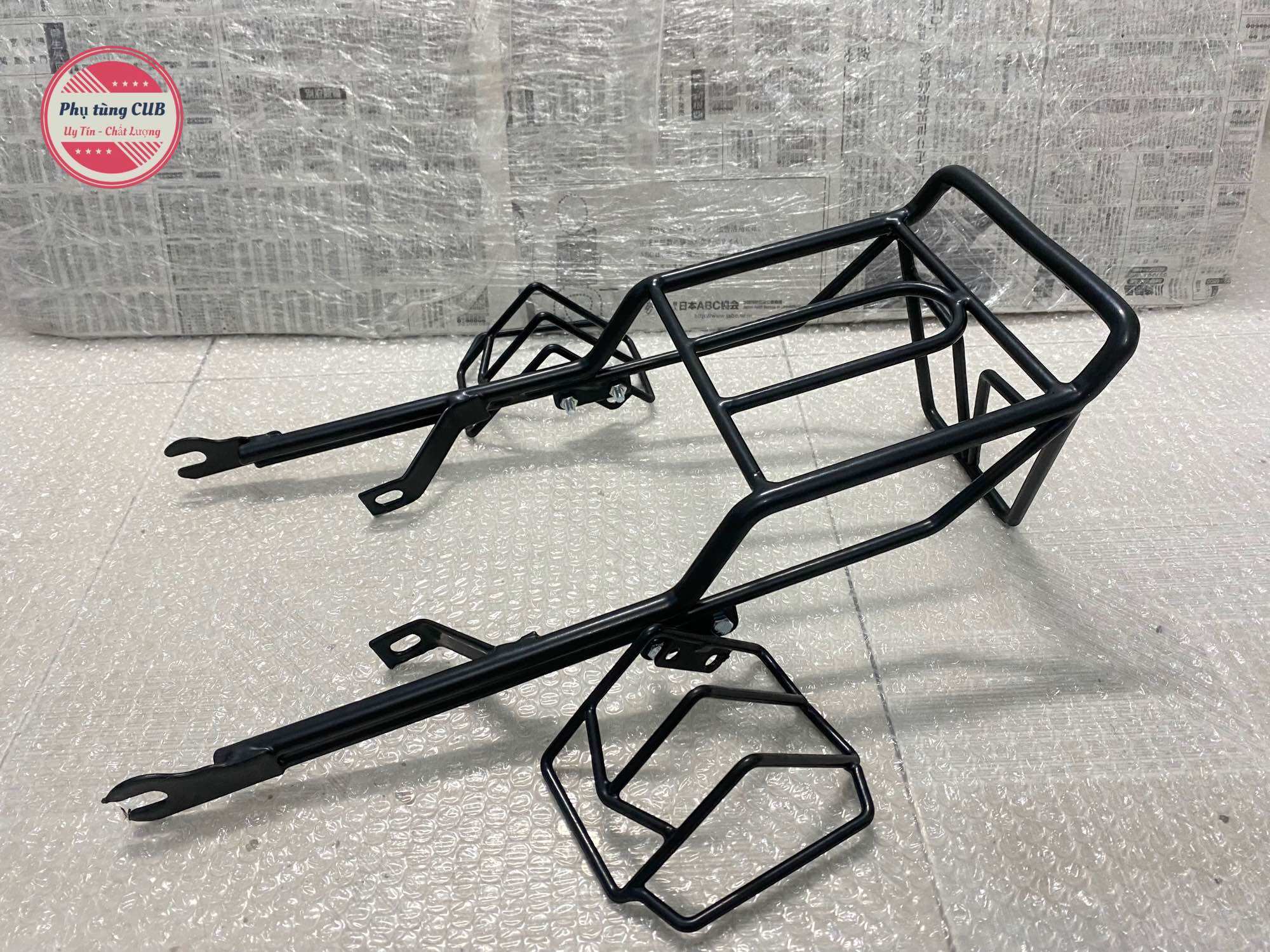 Baga bảo vệ xe cub 78-81-82-86-dd loại nhúng nhựa đen