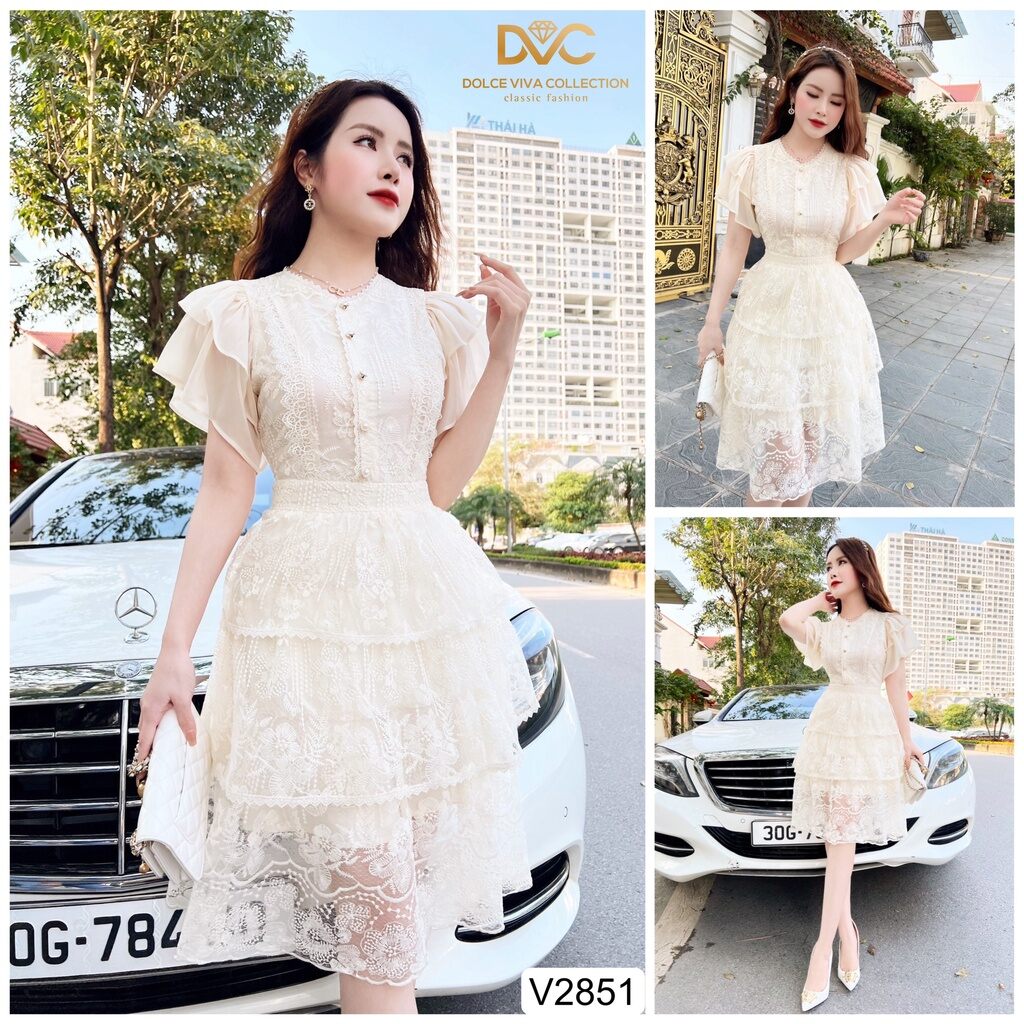 Váy ren sang chảnh cho ce