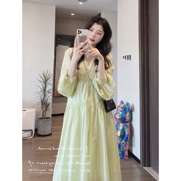 Đầm bầu công sở tay lửng thời trang