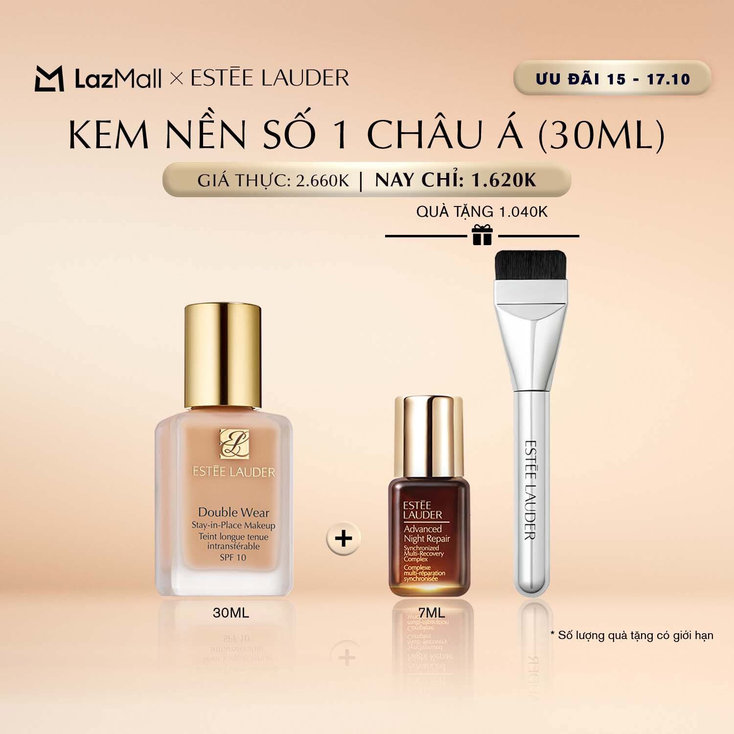 Kem nền lâu trôi Estee Lauder Double Wear Stay-in-Place Makeup SPF 10/PA++ - Foundation 30ml