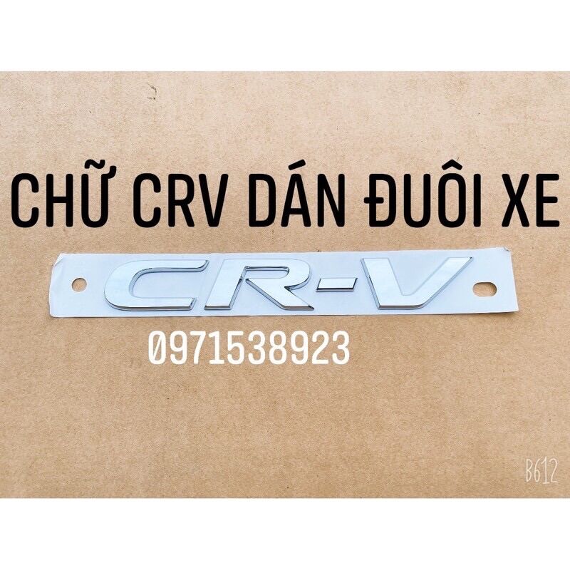 chữ CRV VTEC TURBO dán đuôi xe