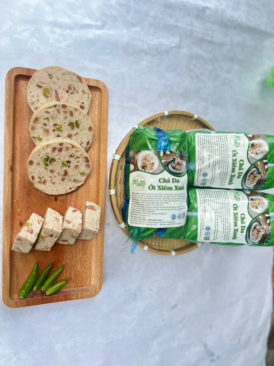 500g chả da ớt xiêm xanh hàng loại ngon
