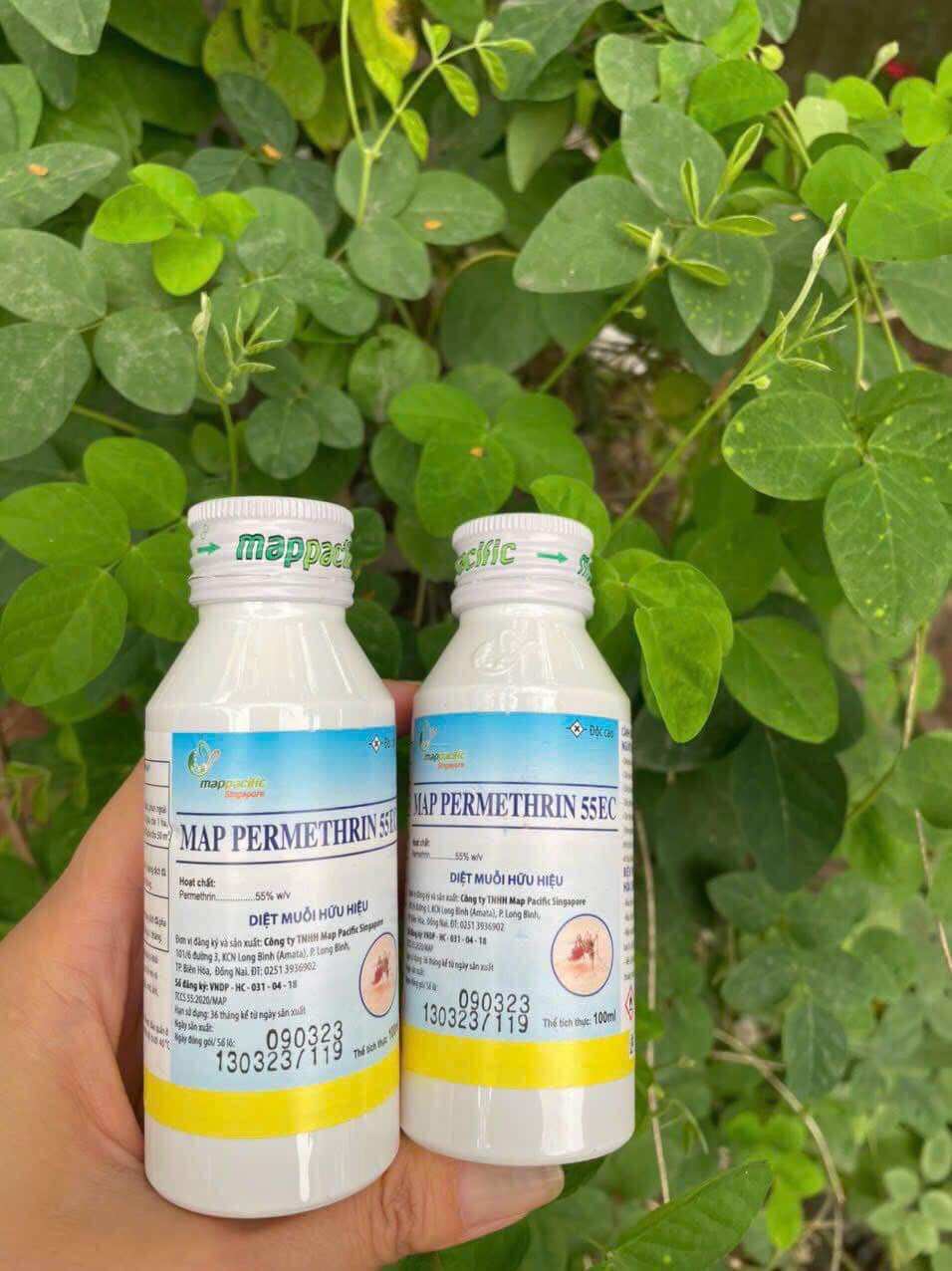 Thuốc diệt muỗi Map Permethrin 55EC diệt muỗi, tẩm màn hiệu quả an toàn