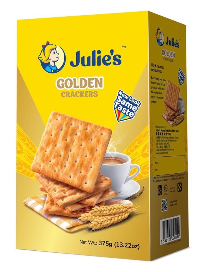 Bánh lúa lạt julie's 375g mẫu mới