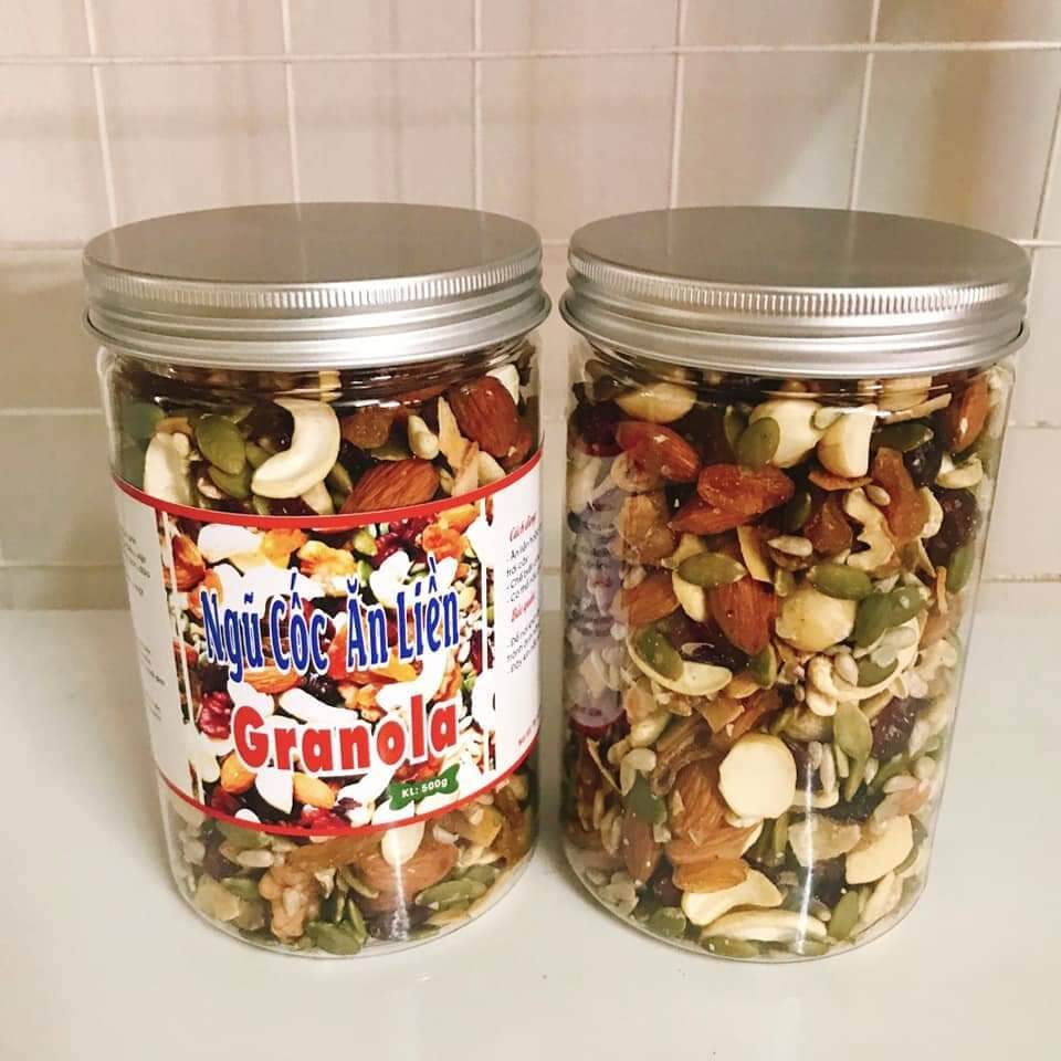 Granola nguyên vị siêu hạt, không đường, không yến mạch - hộp 500g