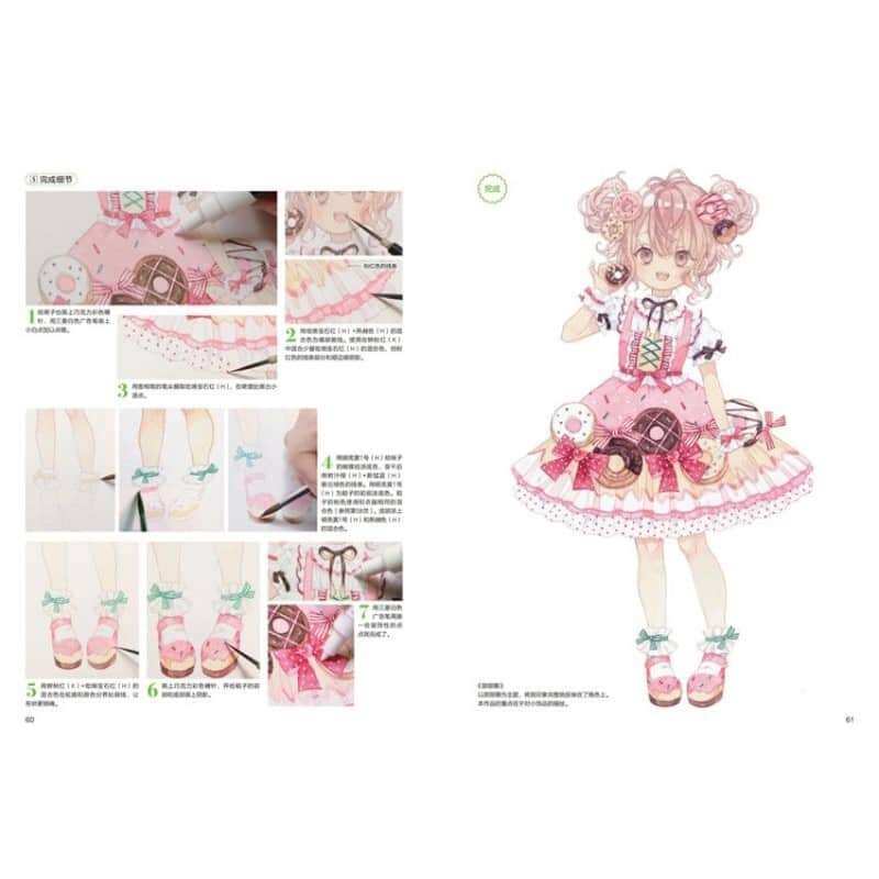 ARTBOOK DẠY VẼ VÁY ÁO LOLITA