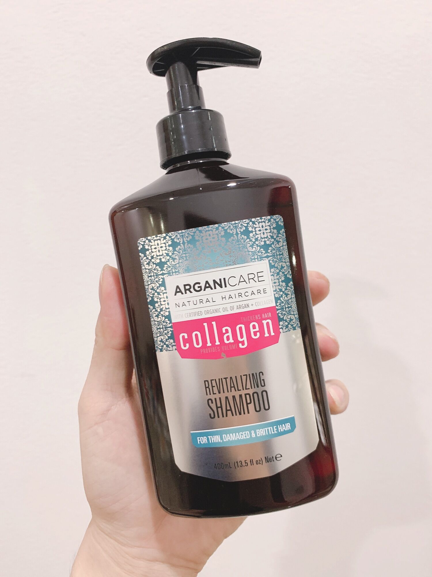 Combo dầu gội + xả ArganiCARE Collagen 400ml