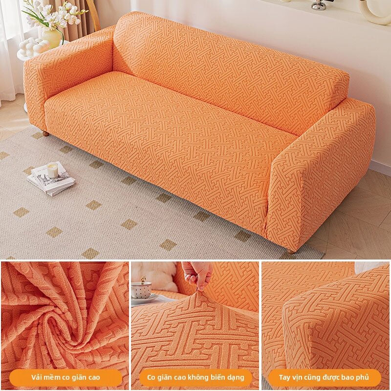 SHUYI | Bọc Ghế Sofa Dài Co Giãn Chống Bụi Mùa Nào Cũng Dùng Chống Gặm Của Mèo