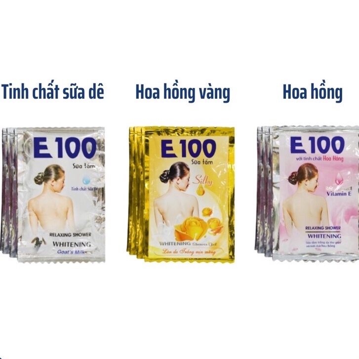 Combo 2 gói sữa tắm E100