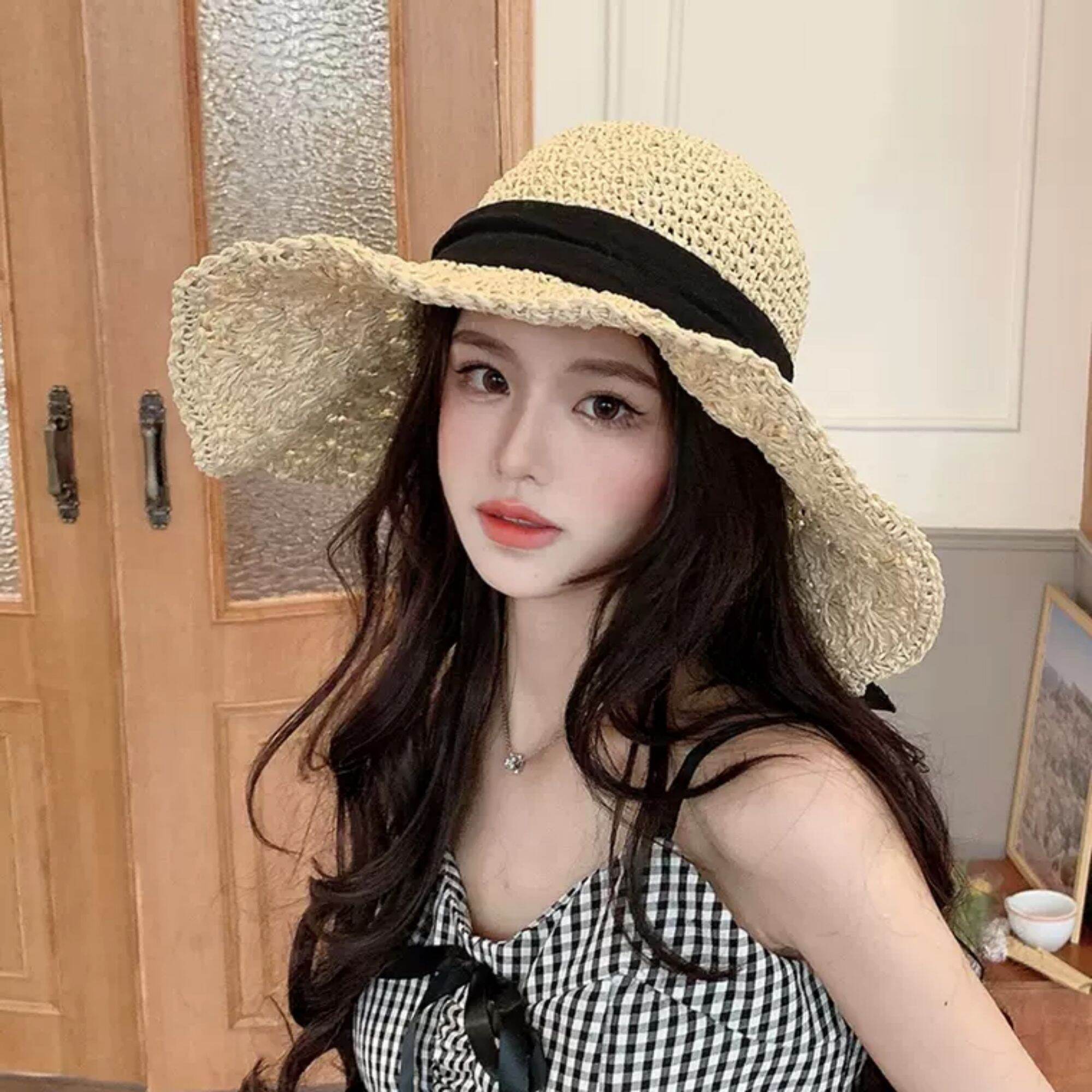 Mũ cói nữ thời trang đi biển du lịch