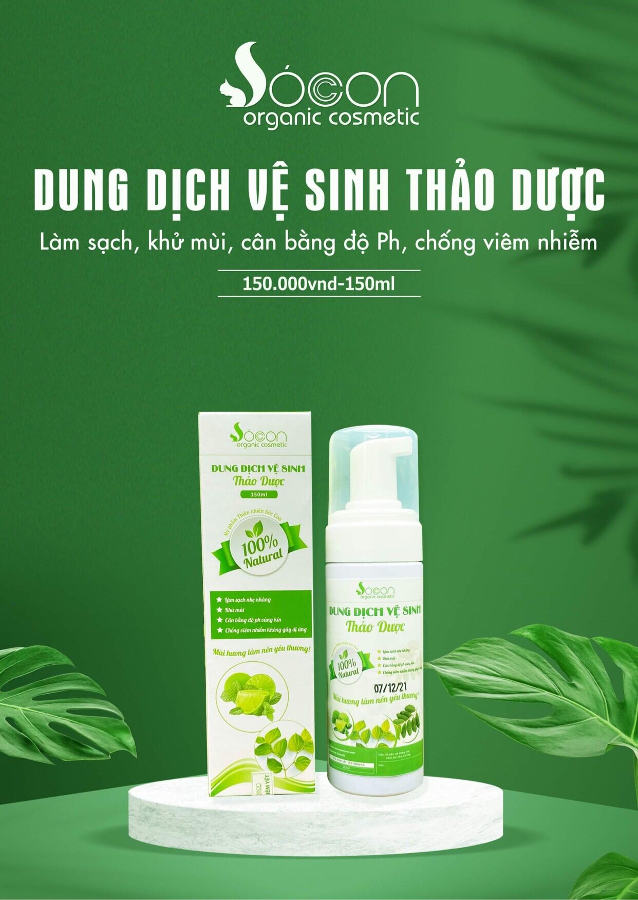 Dung dịch vệ sinh thảo dược