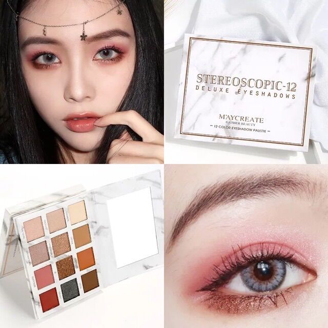 Bảng phấn mắt Maycreate 12 ô