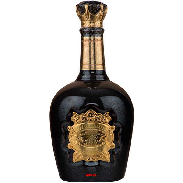 Vỏ Chai Ruou Chivas 38 Mạ Vàng Cao Cấp Sang Trọng.Chai Rỗng Không Có Chất Lỏng Bên Trong.