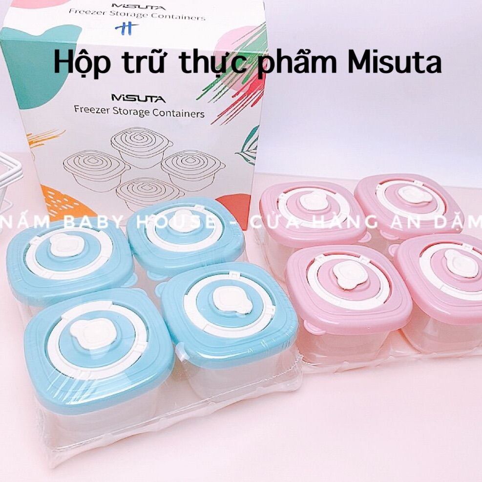 Khay trữ đông / hộp trữ đông thức ăn cho bé ăn dặm MISUTA 120ml