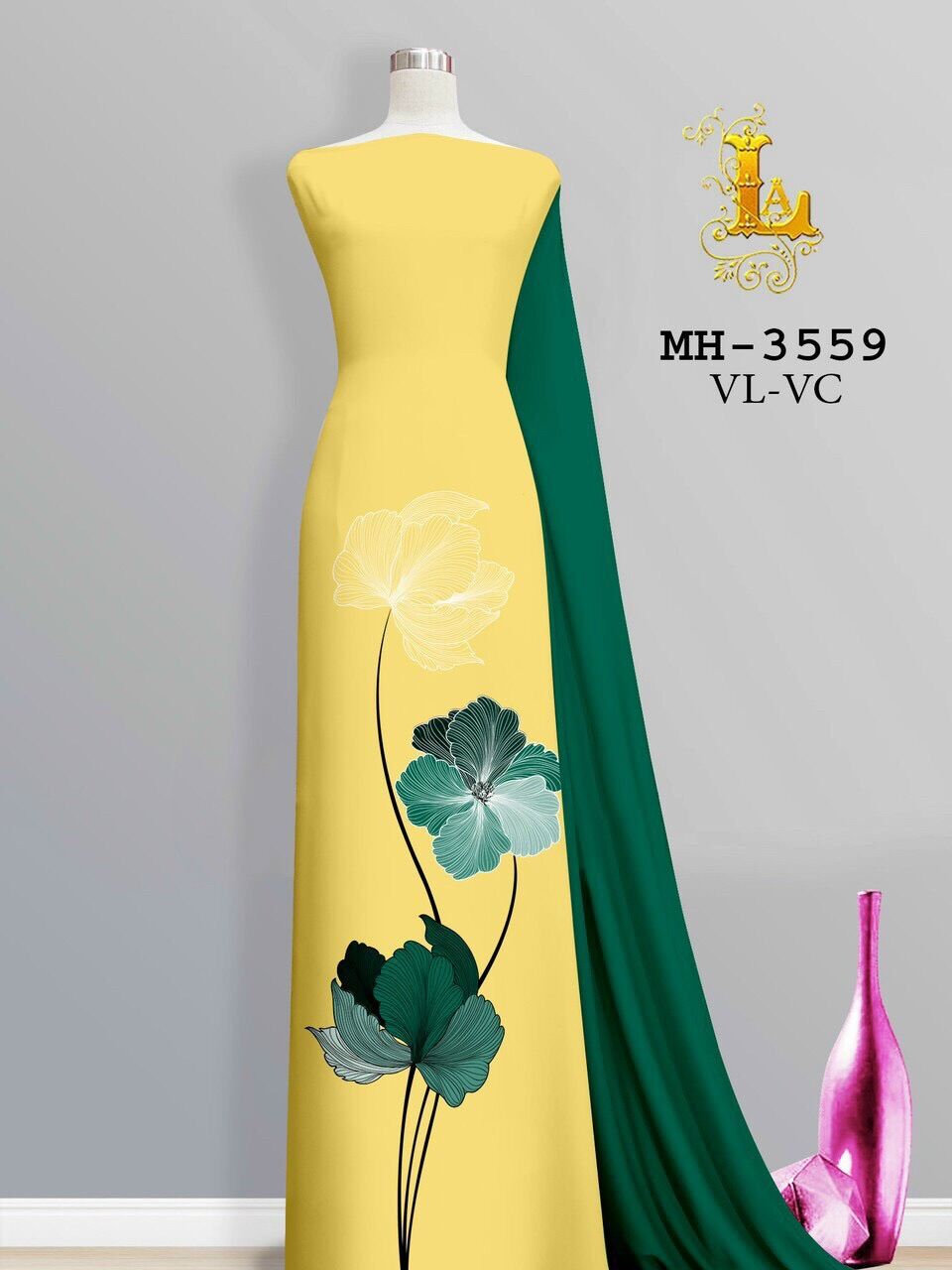 Vải áo dài in hoa