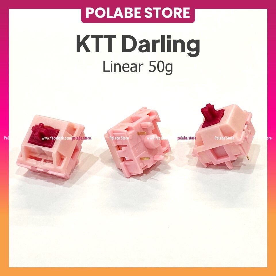 KTT DARLING linear switch 5 pin prelube mượt công tắc bàn phím cơ - Polabe Store