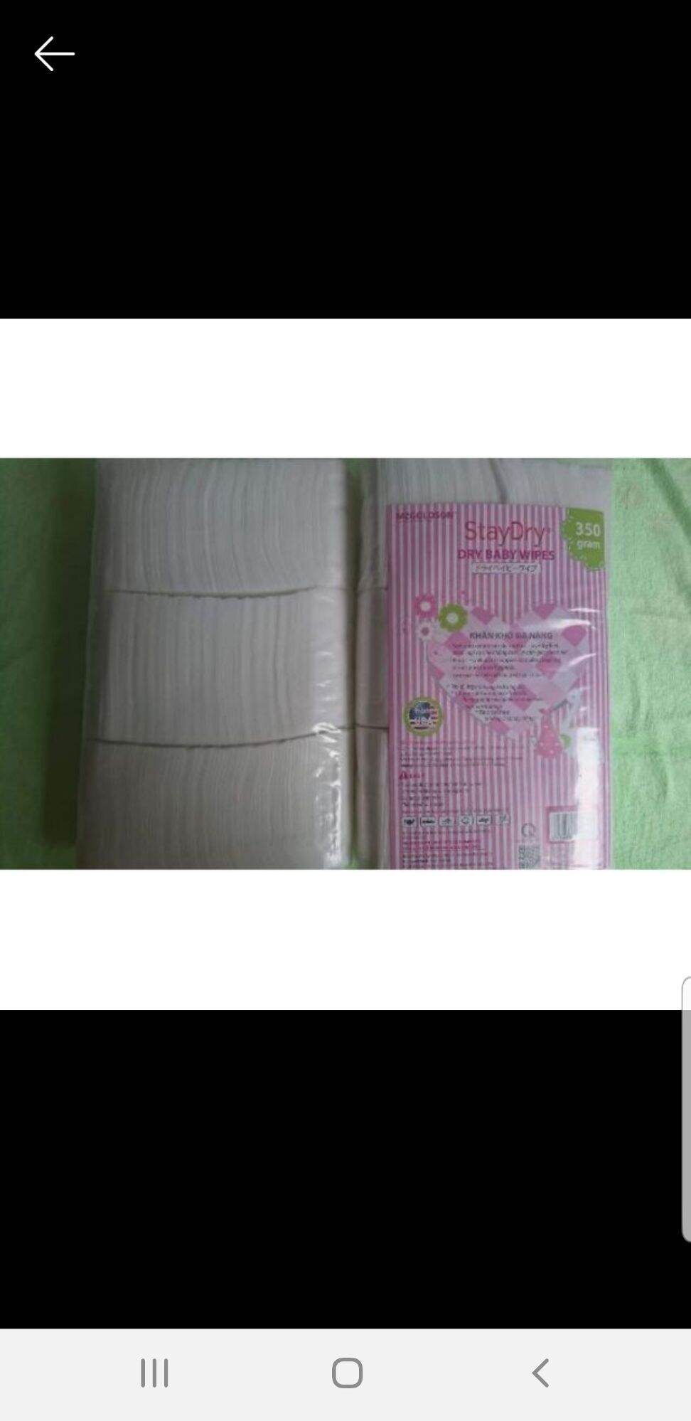 Khăn khô stay dry bịch 350gram