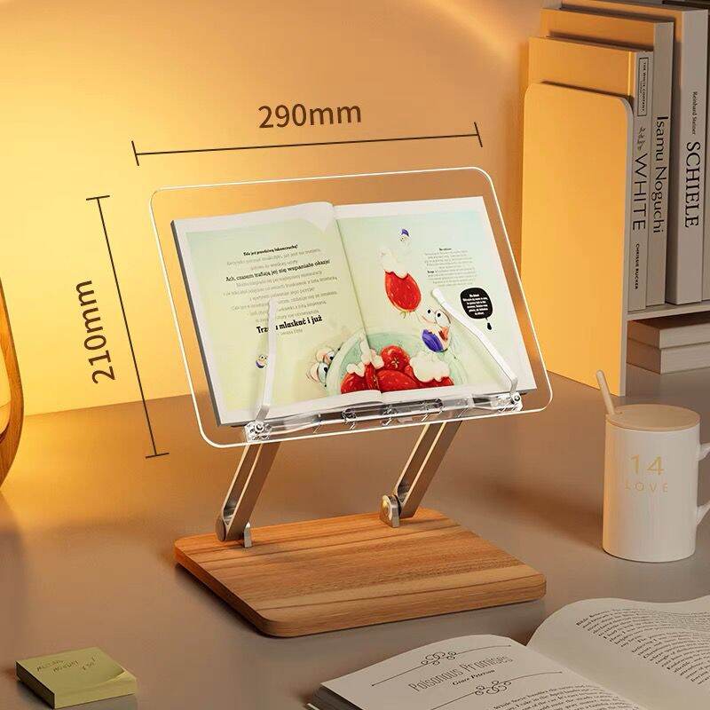 Giá đọc sách có thể nâng hạ giá đọc sách acrylic giá đỡ ipad máy tính bảng trong suốt co giãn instagram hàn quốc đọc sách