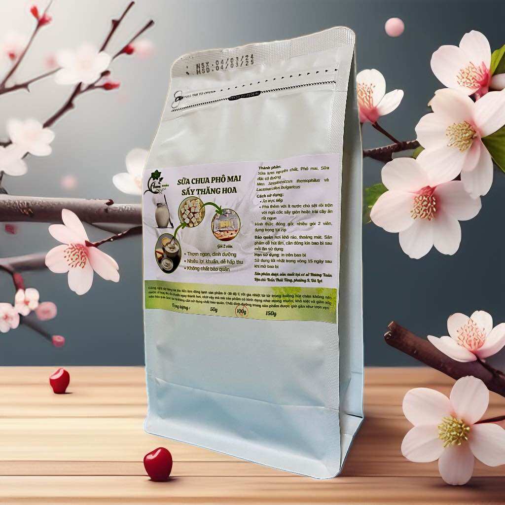 Sữa chua phô mai Đà Lạt sấy thăng hoa