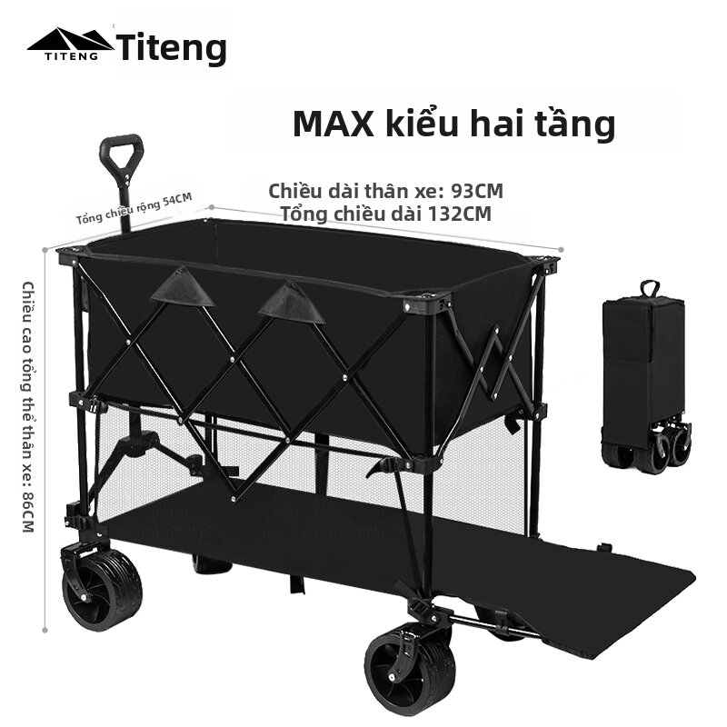Reclining Outdoor Camp Cart - 2