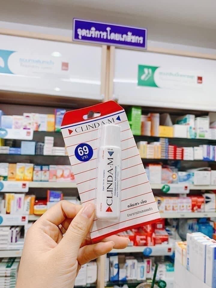 Chai chấm mụn clinda m 10ml thái lan