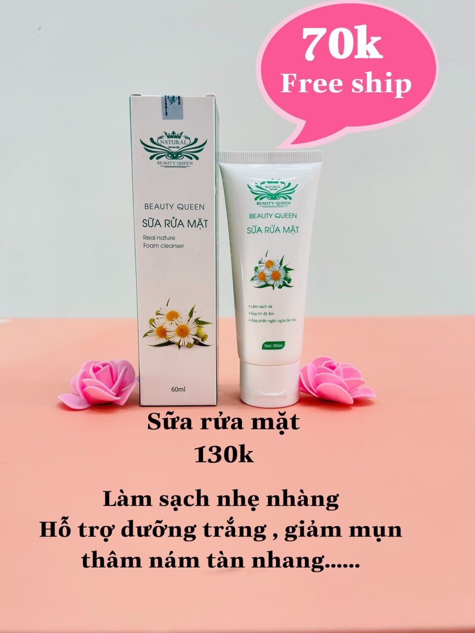 Combo dưỡng da beauty queen 140k