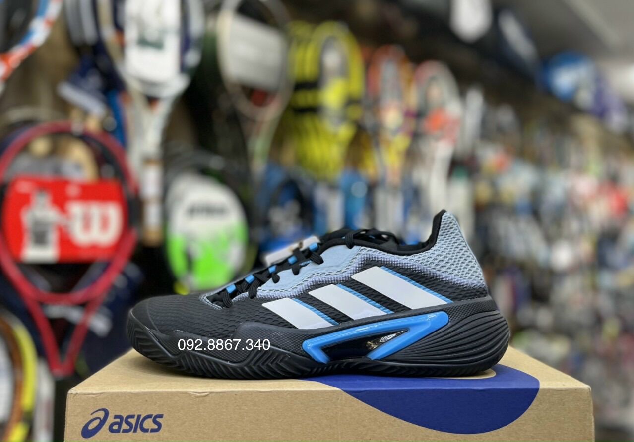 Giày tennis Baricade black/grey mới